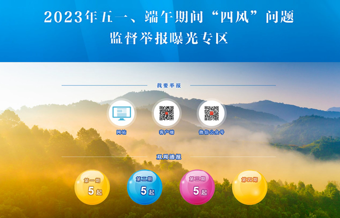 五一、端午期間"四風(fēng)"問題監(jiān)督舉報曝光專區(qū)第3期通報5起典型案例